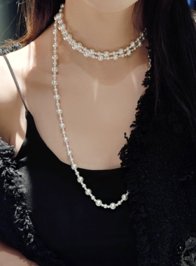 GXIAOXIAO高级感长款毛衣项链