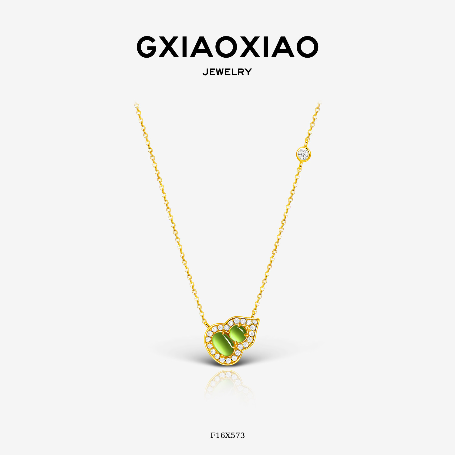 GXIAOXIAO925银葫芦锁骨链