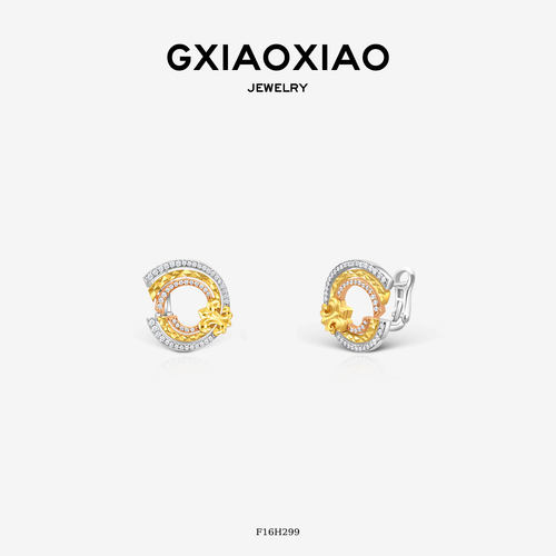 GXIAOXIAO法式鸢尾花耳环