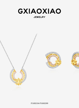 GXIAOXIAO法式百搭鸢尾花项链