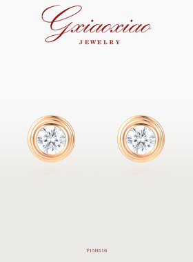 G XIAOXIAO 镀K金 时尚气质精致百搭泡泡耳环（80分） F15H116