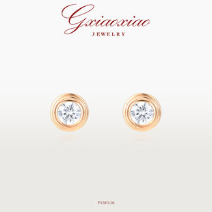 G XIAOXIAO 镀K金 时尚气质精致百搭泡泡耳环（80分） F15H116