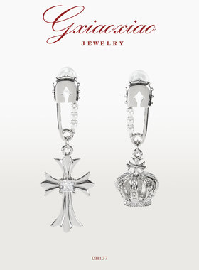 G XIAOXIAO 镀K金 法式轻奢时尚高级AB款耳环 DH137