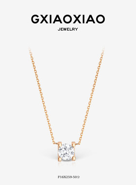 G XIAOXIAO 【鸢尾方糖】法式气质爆闪项链 F16X259 F16X260