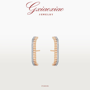 XIAOXIAO 高级百搭耳环 法式 时尚 F15H195 气质设计师款