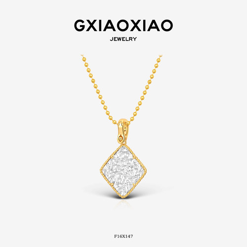 GXIAOXIAO鸢尾花碎冰冰项链
