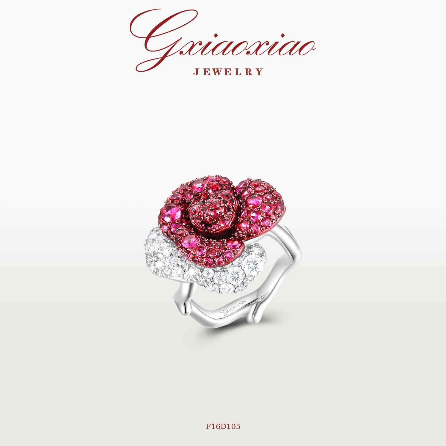 GXIAOXIAO【黑魔术红玫瑰】戒指