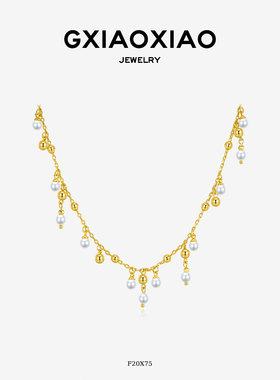 G XIAOXIAO 轻奢气质高级优雅百搭锁骨项链 F20X75