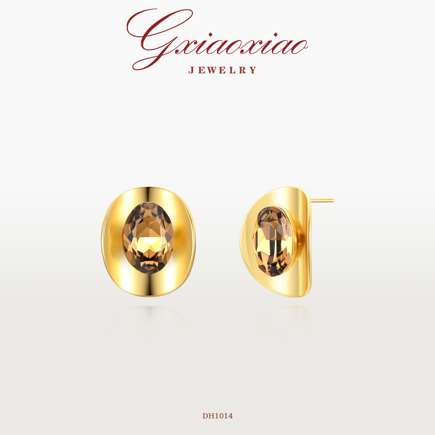 GXIAOXIAO【金眸流光】圆形耳环