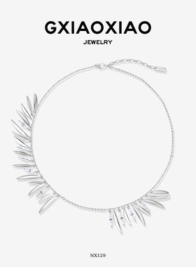 G XIAOXIAO 个性时尚小众百搭不规则流苏项链 NX129
