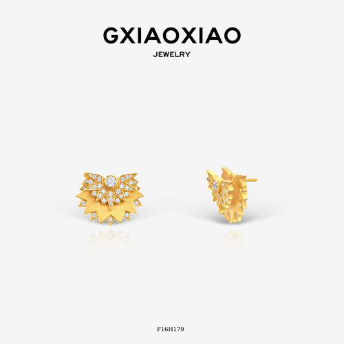 GXIAOXIAO耳饰轻奢太阳花耳环