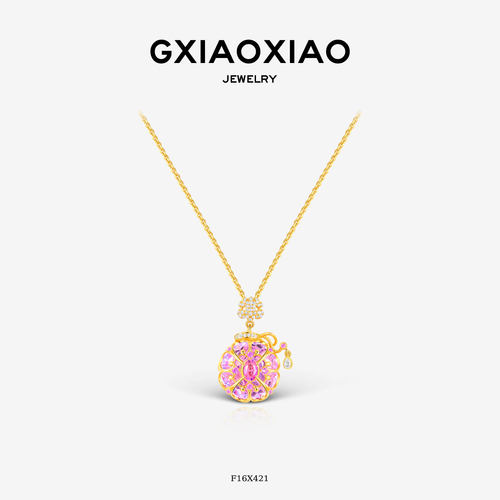 GXIAOXIAO高级百搭鸢尾花项链
