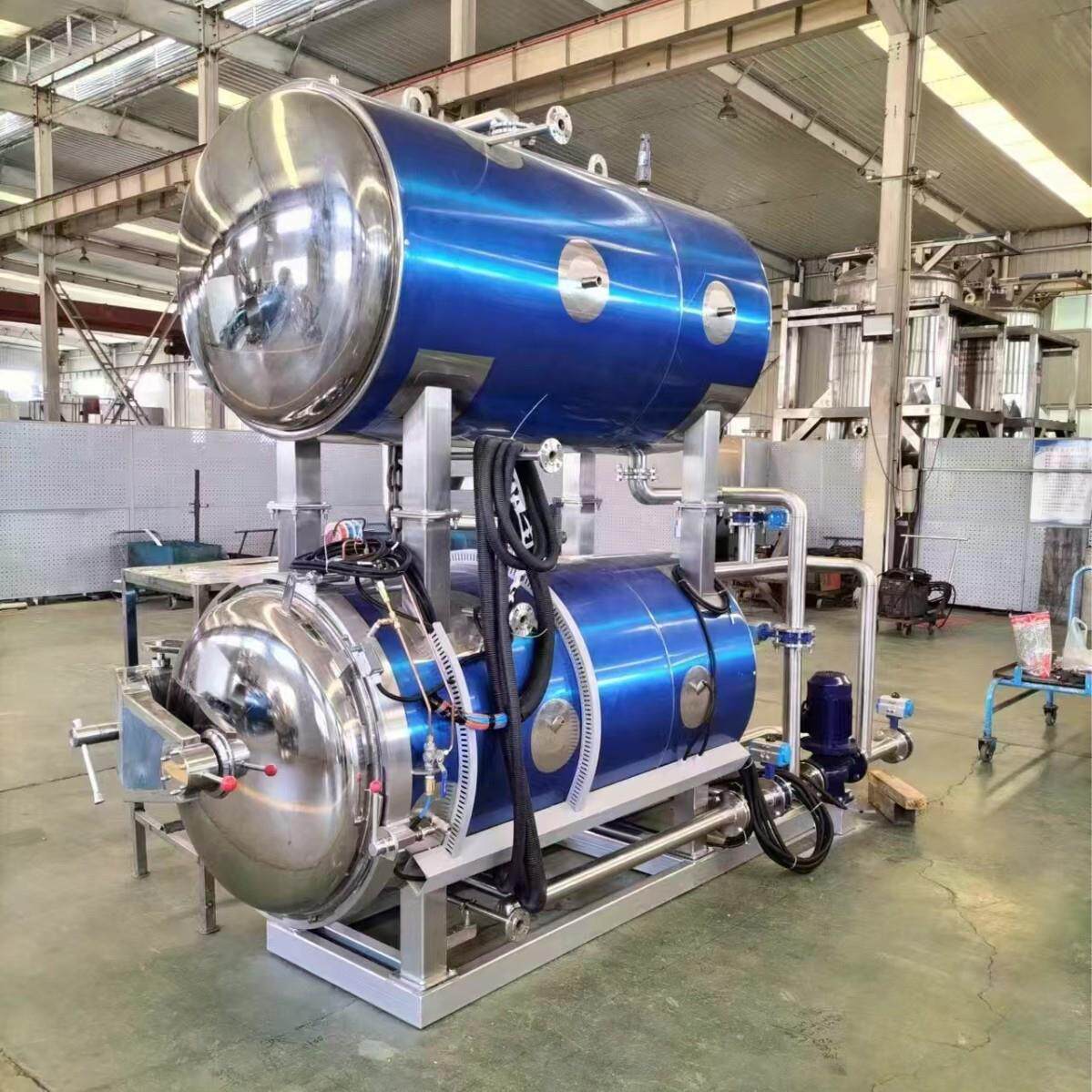 全自动水煮花生高温真空包装双层水浴杀菌锅杀菌釜肉类粽子蒸煮