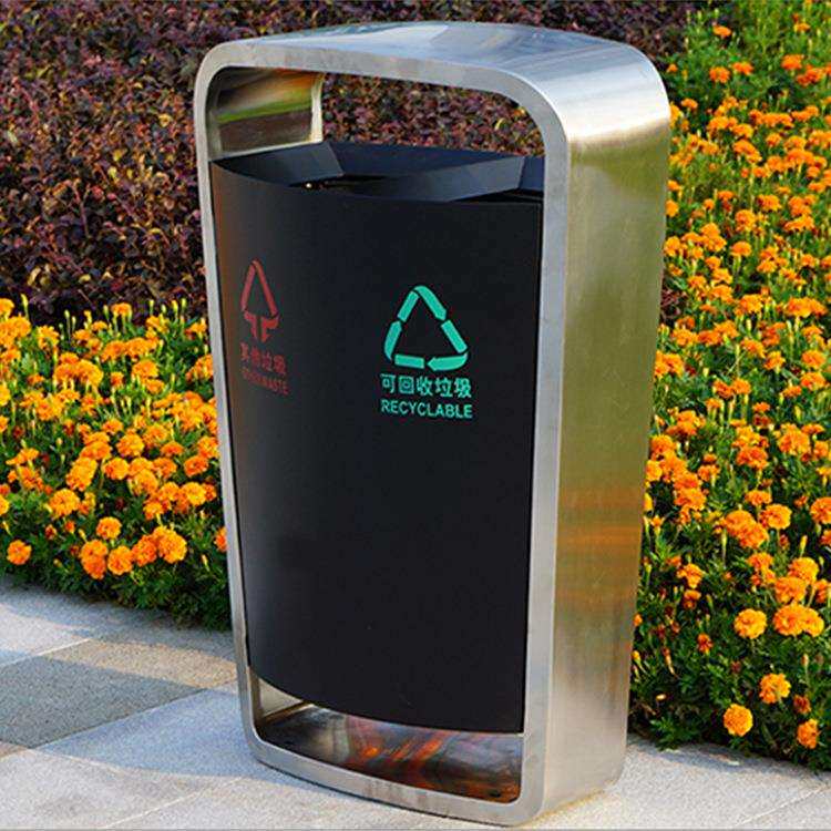好意达室外不锈钢垃圾桶 小区街道创意垃圾箱体 地铁站机场垃圾筒