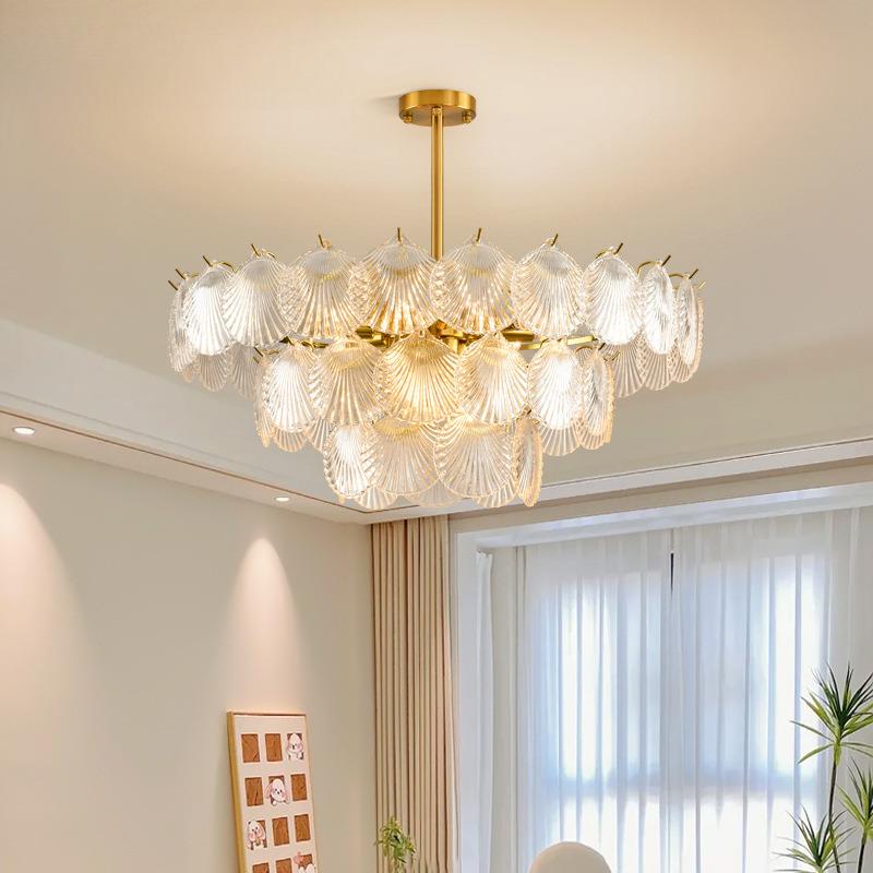 主卧室灯房间水晶灯温馨Z客厅吊灯轻奢法式餐厅现代简约