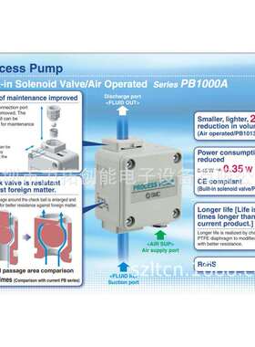 SMC气动隔膜泵 pb1011a-01 波峰焊助焊剂供给系统配置 原装进口