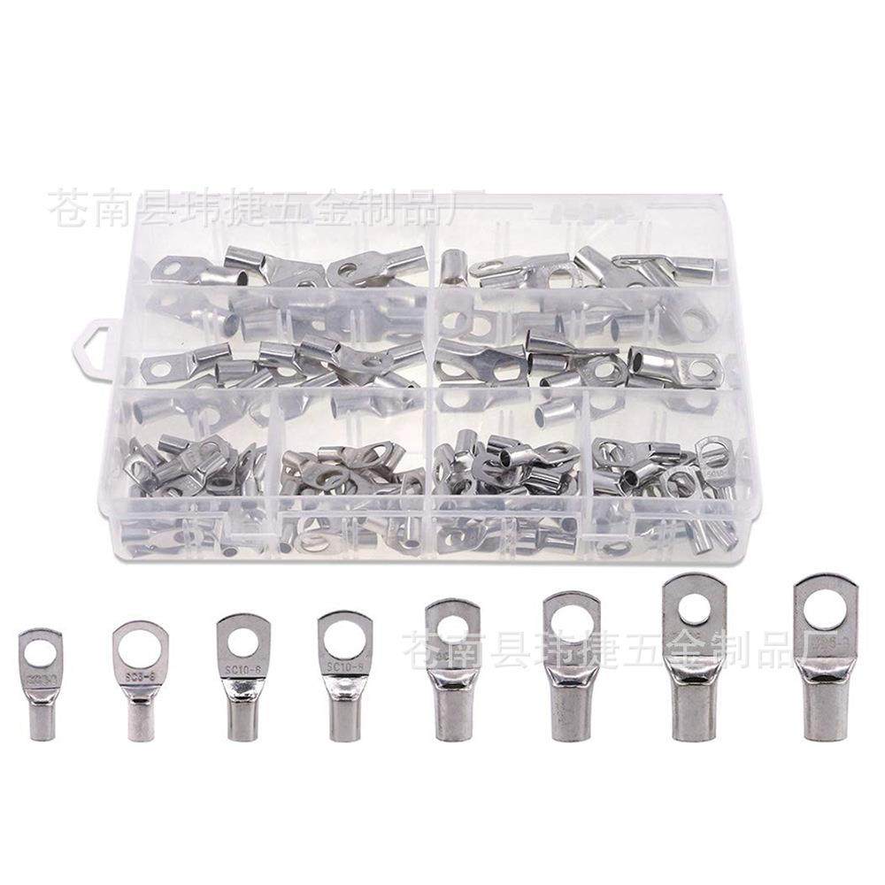 125只盒装SC系列窥口铜鼻子铜接线端子 SC环形端子连接器分类套件,电子元器件市场,其它元器件,淘宝优惠券,粉丝福利购,淘宝优惠卷