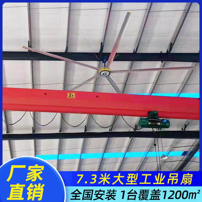 仓库用工业大型吊扇永磁驱动节能通风降温车间超强风力大风扇