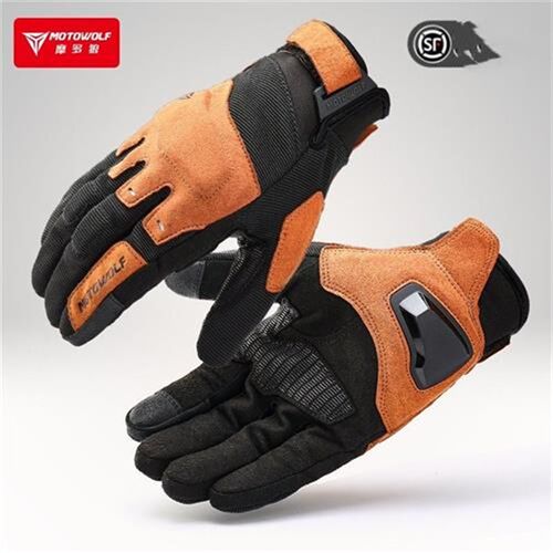 摩多狼摩托车四季机车防摔透气防滑触屏手套夏季男赛车骑行装备女