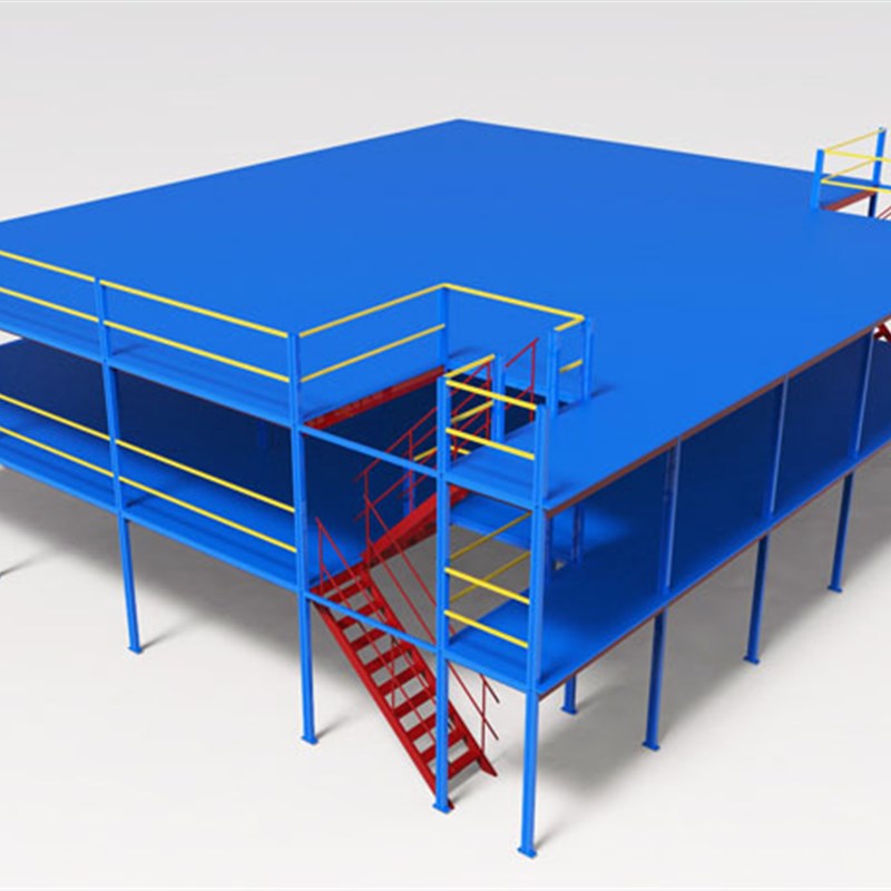 厂房仓库隔层定制j重型二层阁楼平台货架搭建可拆卸工字钢阁楼货