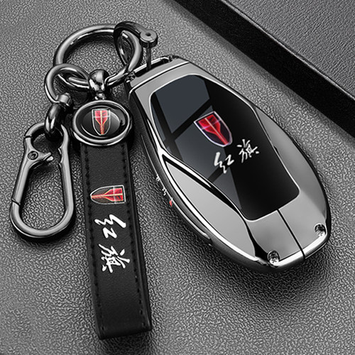 2025款红旗H5钥匙套kHS5 H6 H9 HS7金属EQM5 EH7扣HS3PHEV车壳男