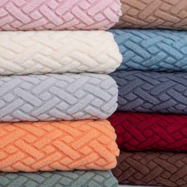 布珊瑚绒高档加厚抱枕布料自己做坐垫面料沙发套罩弹力沙发套专用