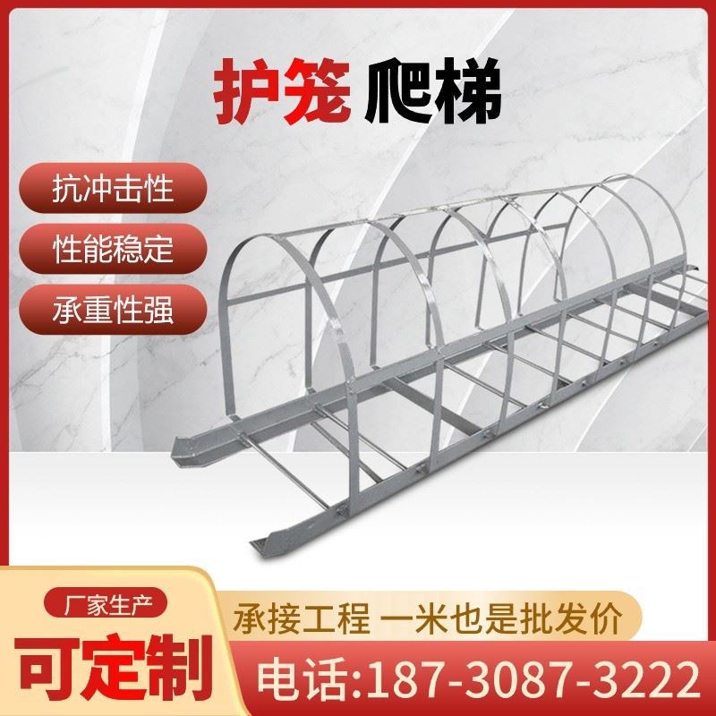 玻璃钢爬梯护g笼厂房外墙梯子楼梯安全爬梯镀锌钢基坑深井梯子定