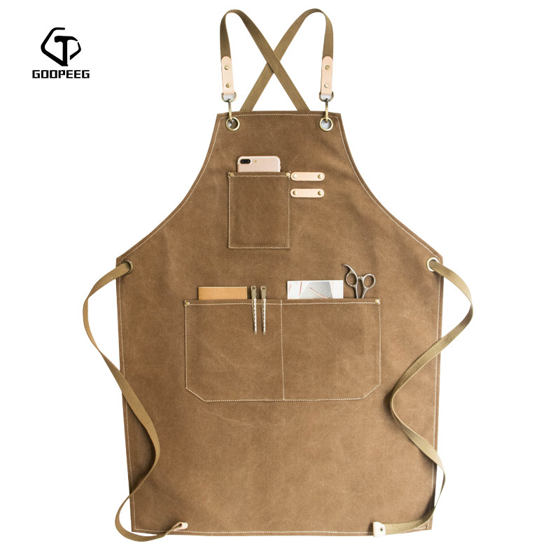 咖啡师围裙logo定制花店美发师发型师围裙花艺师餐厅酒吧工作服装,家庭/个人清洁工具,围裙,淘宝优惠券,粉丝福利购,淘宝优惠卷