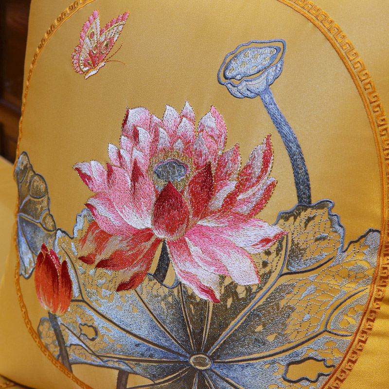 新中式红木沙发坐垫定制可拆洗餐桌布椅垫办公室家用薄款茶椅垫子