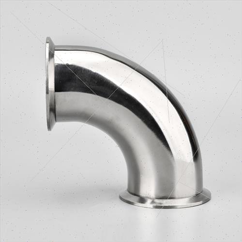 卫生级快装弯头90度304不锈z钢卡箍式夹头N弯管冲压直角接头31