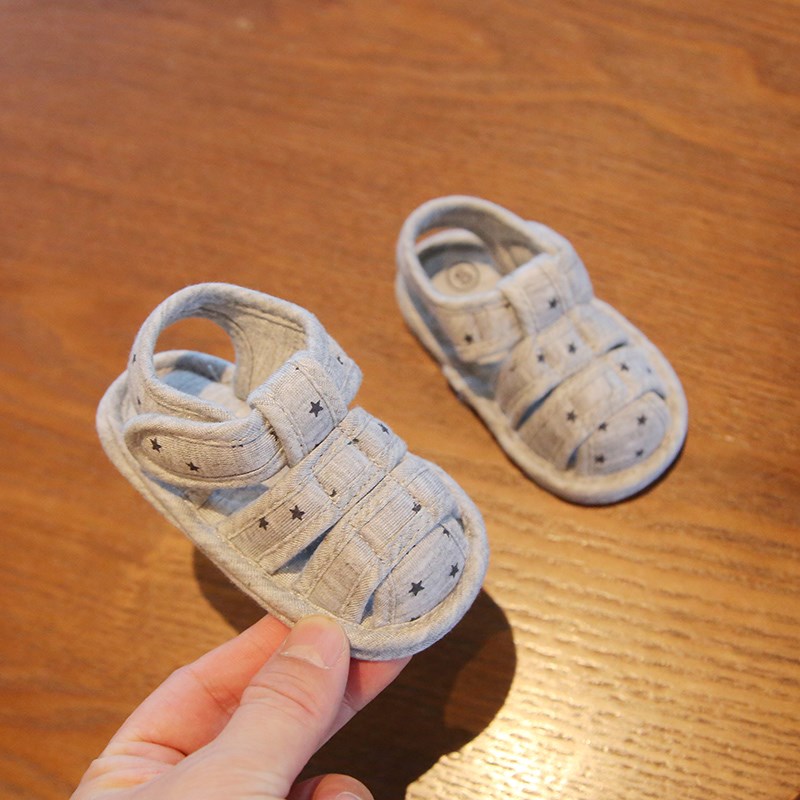 夏季一岁宝宝布鞋3-6-12月婴儿凉鞋软底学步鞋婴幼儿鞋子夏步前鞋