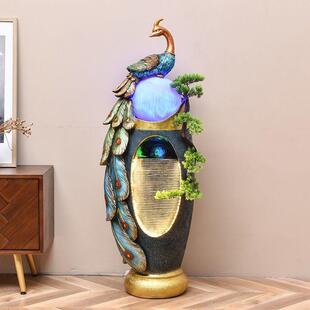 新品水之缘流水墙装饰室内陶v瓷水幕墙办公室客厅玄关景观落地大