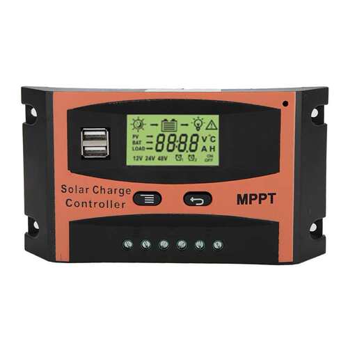 跨境30A40A50A60A太阳能控制器 户外光伏板12V/24V电池充电控制器