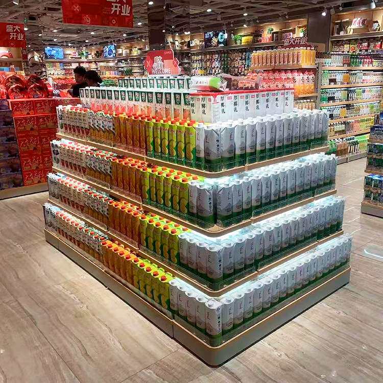 超市便利店造型堆货架商超展示架多层堆头展示柜日化洗漱专用货架