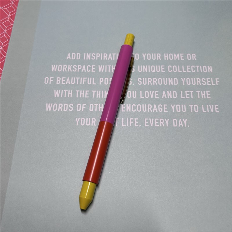 一合按动0.7mm圆珠笔蓝色原子笔简约金属笔Q学生用笔办公用品笔