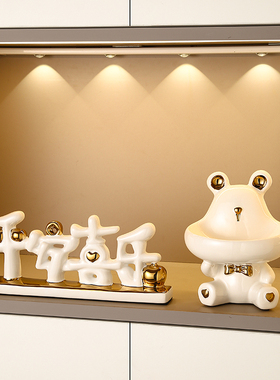 轻奢入户玄关钥匙收纳摆件家居客厅酒柜电视柜P装饰品乔迁新居礼