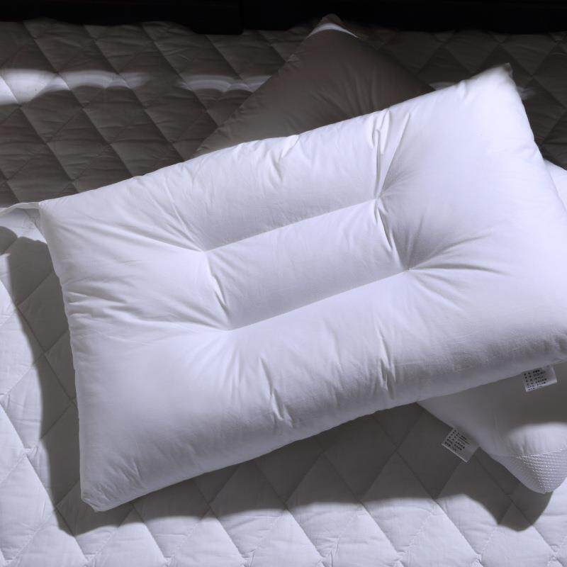 全棉可水洗丝棉软枕头贡缎布低矮薄枕芯成人长方形单人枕