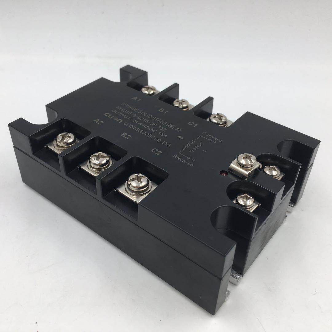 耐用CLION欣大24V控制三相正反转固态继电器 HHG1F-3/024F-38 15Z
