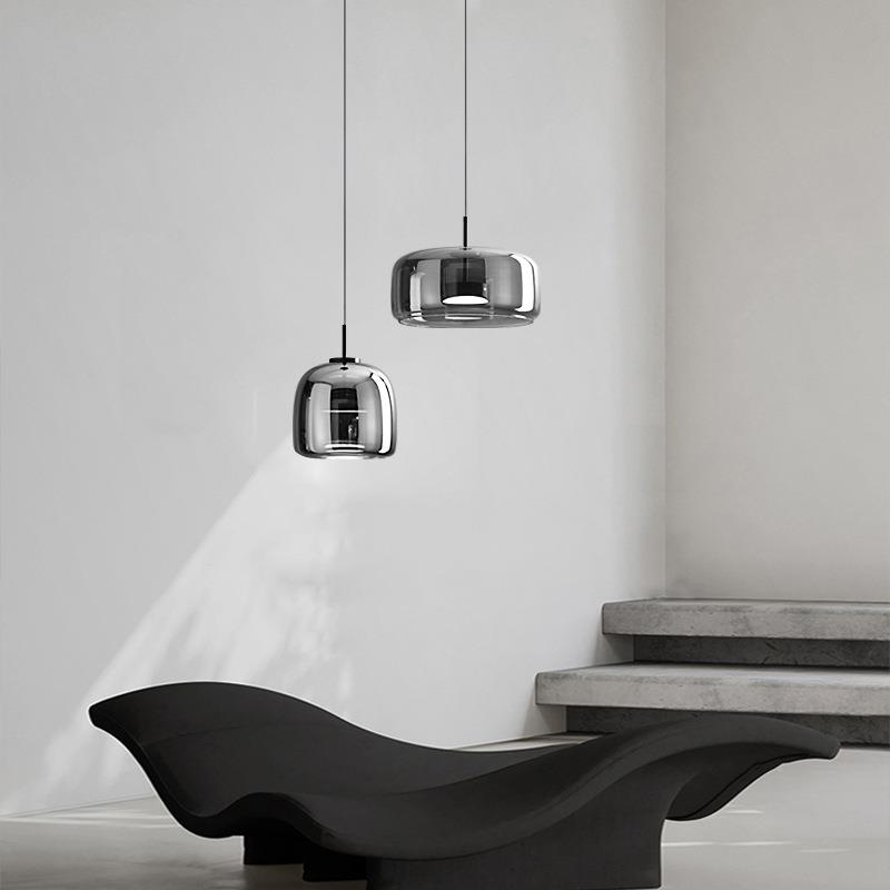 北欧极简床头吊线灯现代简约轻奢餐厅走廊过道设计师款卧室小吊灯