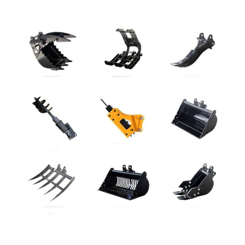 现货挖掘机辅具 200mm挖斗/破碎锤/螺旋转/快换 挖掘机厂家