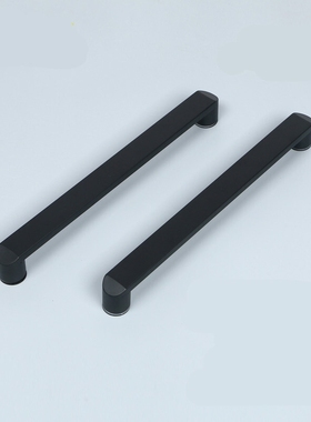 哑黑浴室a卫生间玻璃门拉手黑色淋浴房移门把手304不锈钢孔距440