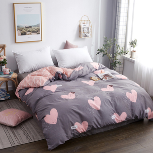 纯棉被罩100f全棉可爱180x200被套单件150x200单人200x230双人宿