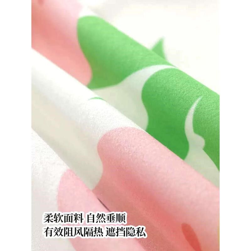 挡风隔热门帘免打孔空调房隔断帘布艺防蚊家用厨房卧室遮挡帘子