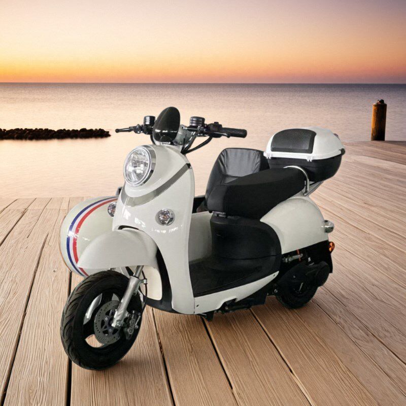 八嘎电动车侉子踏板电动边三轮成人摩托偏三轮72V电摩代步可三人