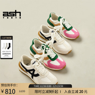 YOUTH「复野」女鞋 阿甘鞋 2025秋冬新款 休闲鞋 真皮复古运动鞋 ASH