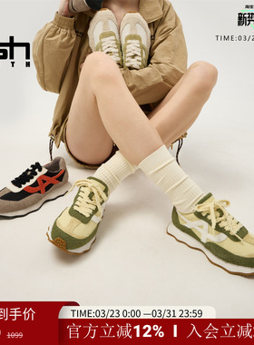 ASH YOUTH「云朵」女鞋毛绒鞋秋冬季新款真皮运动鞋阿甘鞋休闲鞋