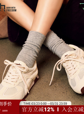 【明星同款】ASH YOUTH「爱心苹果」休闲单鞋真皮薄底德训鞋女鞋