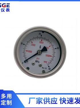 厂家供应不锈钢wika微卡表不锈钢微卡压力表轴向Y60BFWKZ TCS