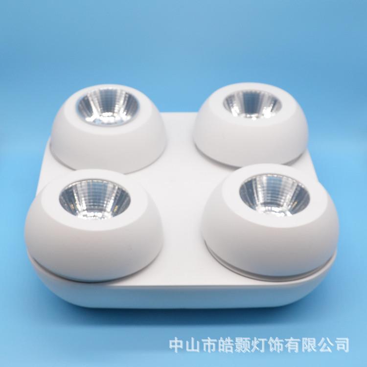 led折叠明装筒灯外壳 360度旋转 免开孔 吸顶 吊线天花灯