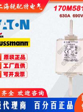 170M5812快速熔断器 690V 630A 巴斯曼BUSSMANN快速熔断器